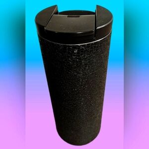 Starbucks 12oz Black Ice Pebble Crackle Stainless Steel Tumbler